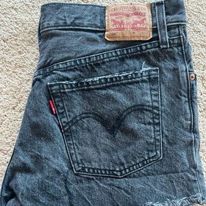 Black Levi Jean Shorts